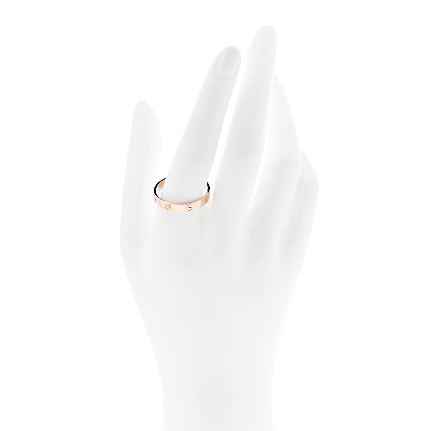 18K Pink Gold 3.5mm LOVE Wedding Band Ring 65 11