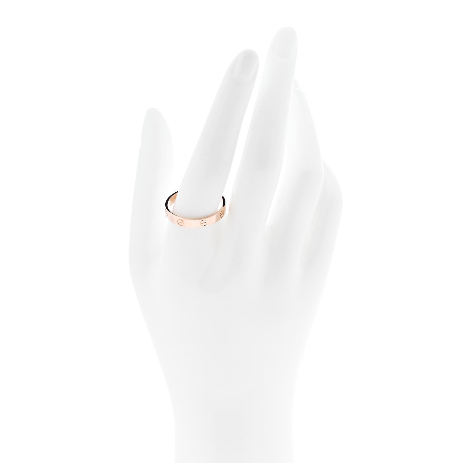 Cartier 18K Pink Gold 3.5mm LOVE Wedding Band Ring 65 11 2 of 4