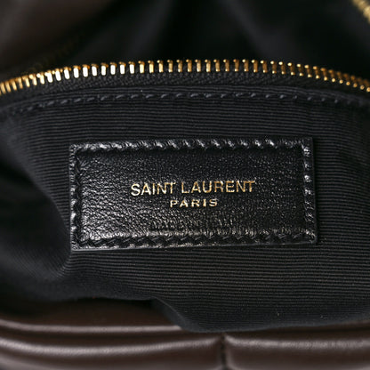 Saint Laurent Lambskin Quilted Small Loulou Puffer Monogram Chain Satchel Seaweed 7 of 12