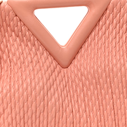 Bottega Veneta Lambskin Knit Small The Point Triangle Bag Peachy 7 of 9