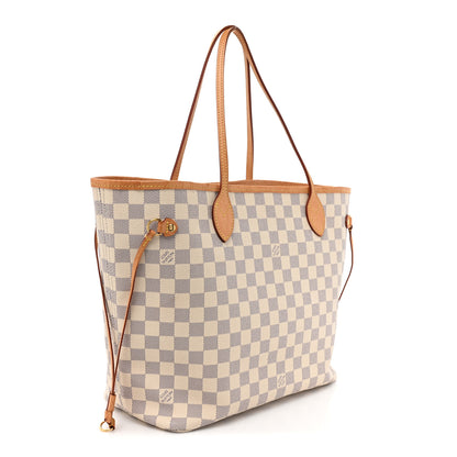 Louis Vuitton Damier Azur Neo Neverfull MM Rose Ballerine 3 of 20
