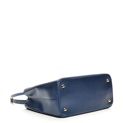 Prada Saffiano Lux Medium Tote Bluette 4 of 9