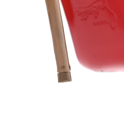 Christian Louboutin Kid Patent Culturella 100 Pumps 36.5 Nude 14 of 14