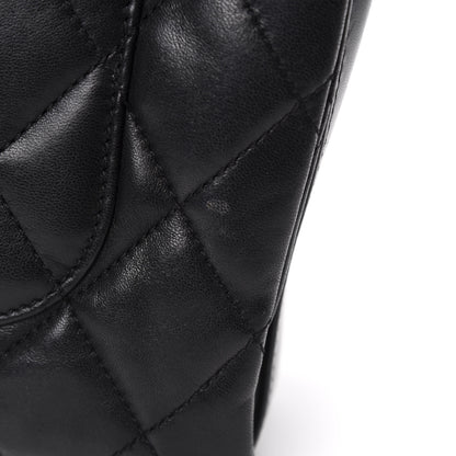Chanel Lambskin Quilted Jumbo 3 Flap Black 8 of 14