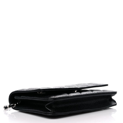 Chanel Caviar Quilted Wallet On Chain WOC Black 5 of 12