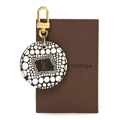 Louis Vuitton Monogram Kusama Town Key Ring White 5 of 5