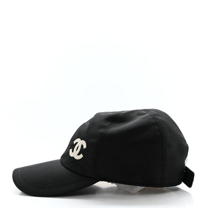Chanel Cotton CC Cap Hat Black 4 of 9
