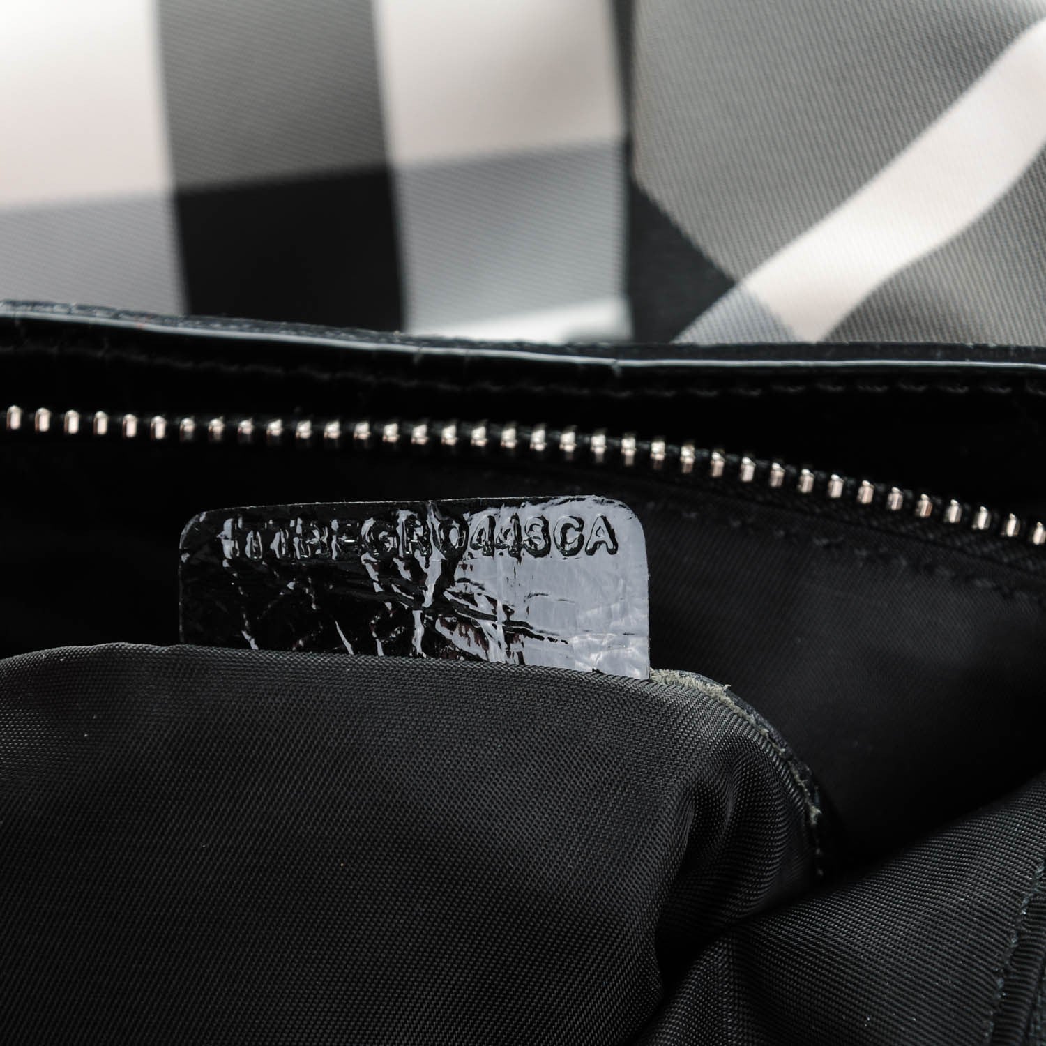 Burberry Nylon Beat Check Hobo Black 8 of 8