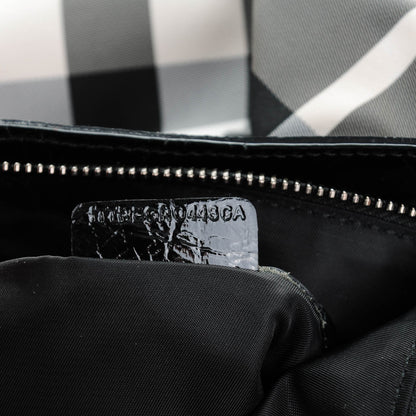 Burberry Nylon Beat Check Hobo Black 8 of 8