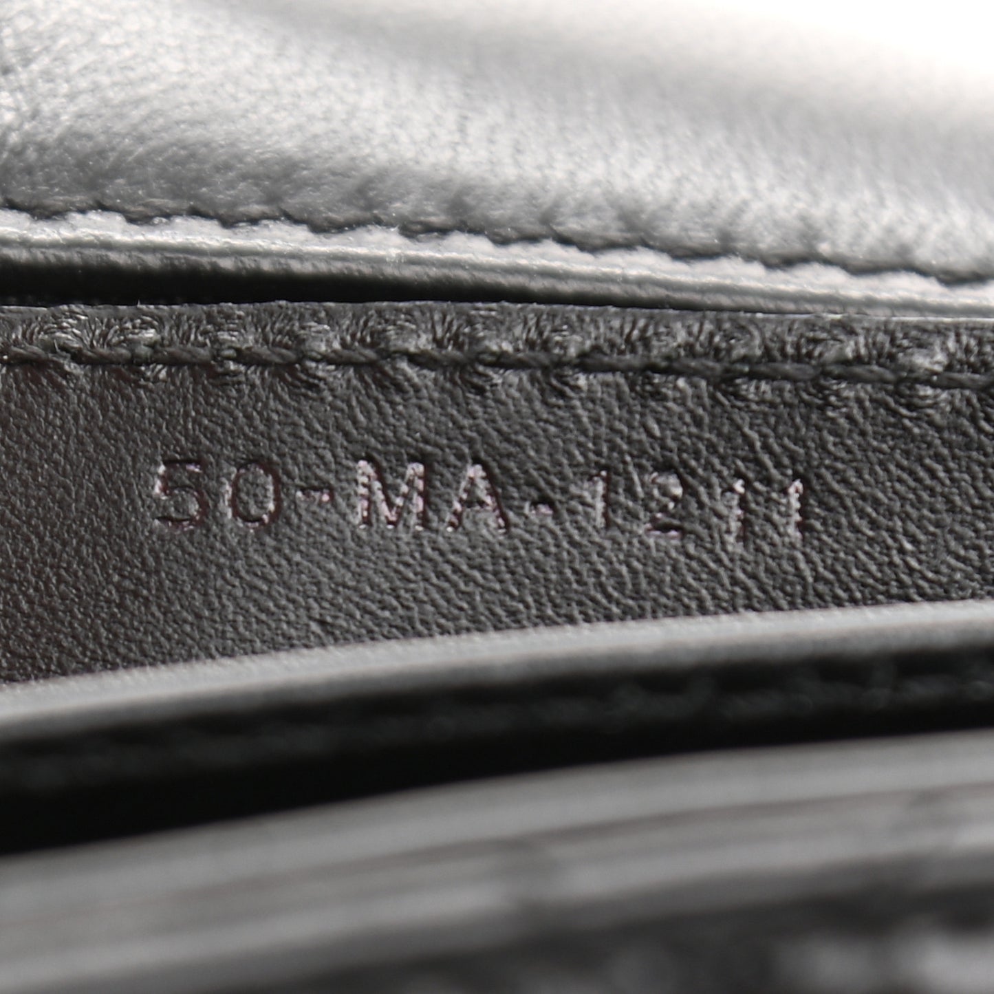 Calfskin Macrocannage Large Caro Bag Black