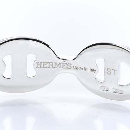 Hermes Sterling Silver MM Chaine d'Ancre Enchainee Cuff Bracelet ST 4 of 6
