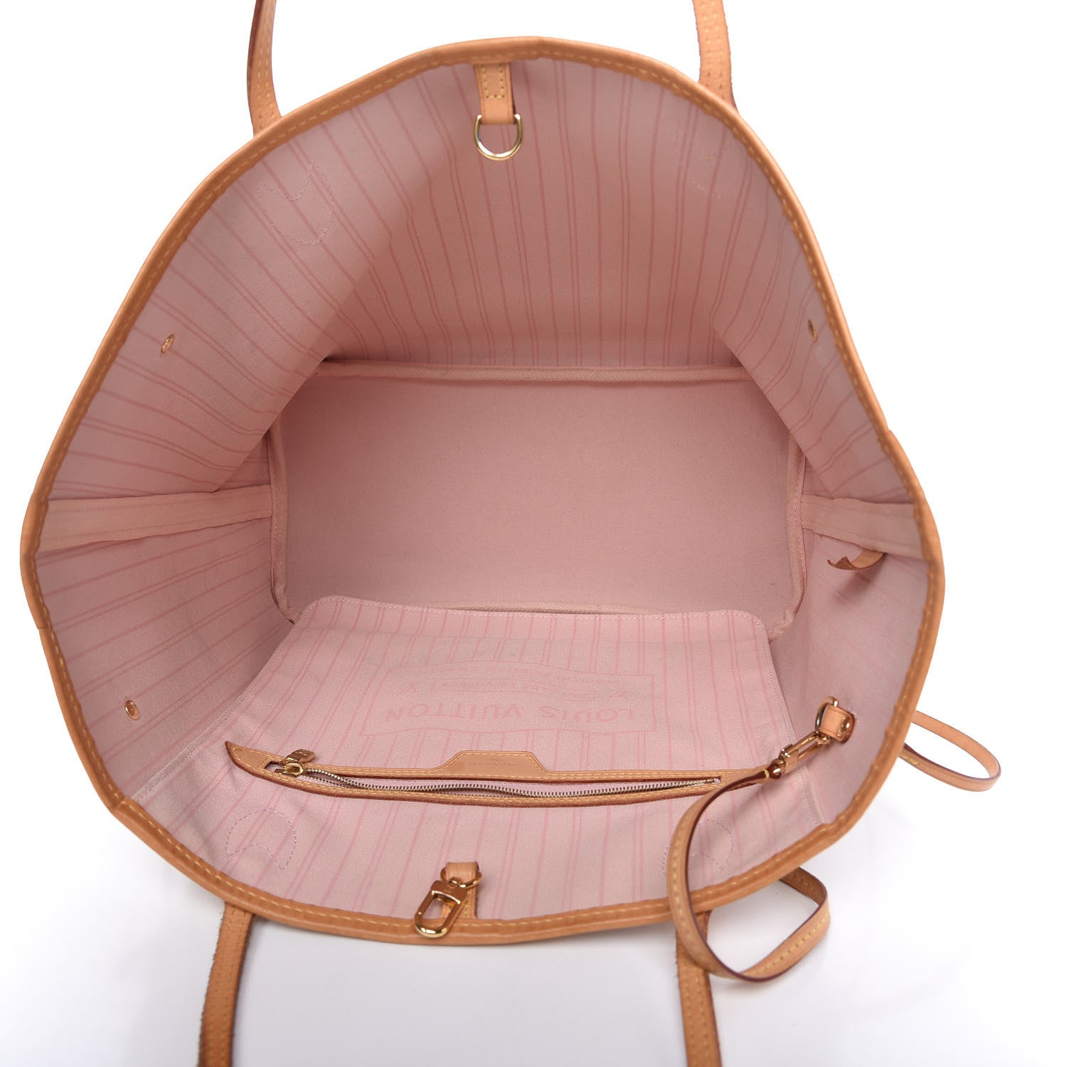 Louis Vuitton Damier Azur Neo Neverfull MM Rose Ballerine 5 of 11