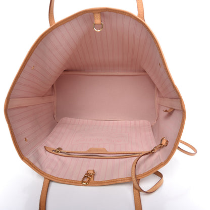 Louis Vuitton Damier Azur Neo Neverfull MM Rose Ballerine 5 of 11