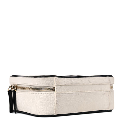 Chanel Caviar Quilted Medium CC Filigree Vanity Case White Black 4 of 19