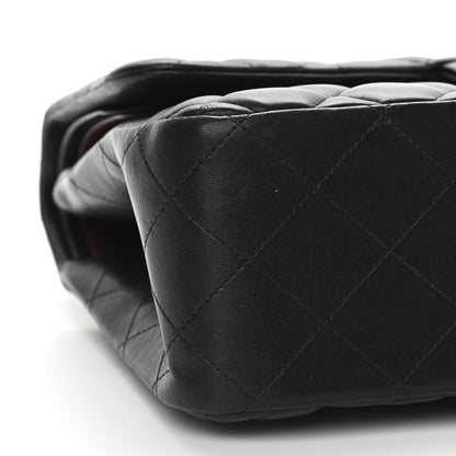 Chanel Lambskin Quilted Jumbo Double Flap Black 8 of 9