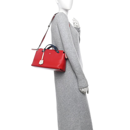 Fendi Vitello Dolce 4 Color Medium By The Way Boston Bag Caipiroska Blue Multicolor 2 of 14