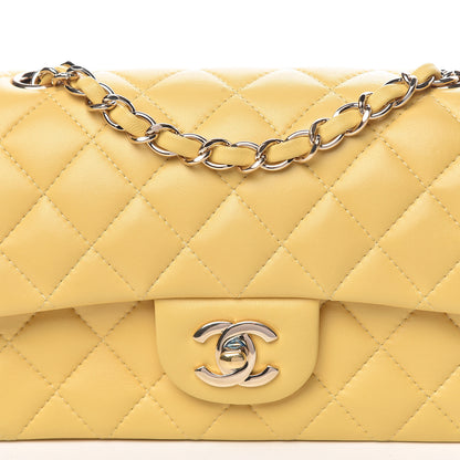 Chanel Lambskin Quilted Mini Rectangular Flap Yellow 8 of 16