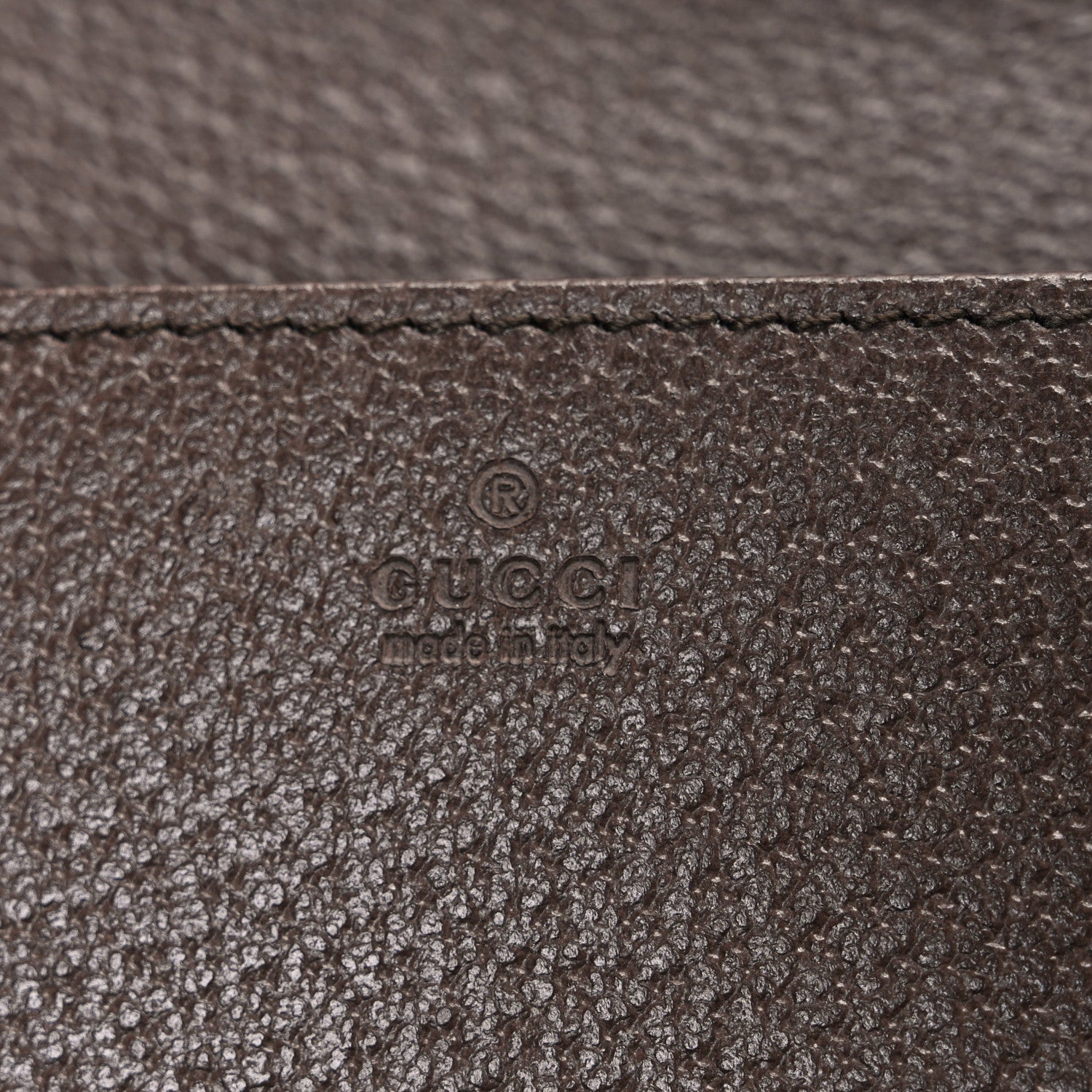 Gucci X ADIDAS Monogram Trefoil Embossed Wallet On Chain Brown 6 of 10