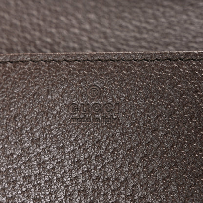 Gucci X ADIDAS Monogram Trefoil Embossed Wallet On Chain Brown 6 of 10