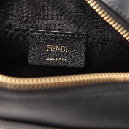 Fendi Vitello Century FF 1974 Embossed Mini Camera Case Black 8 of 12