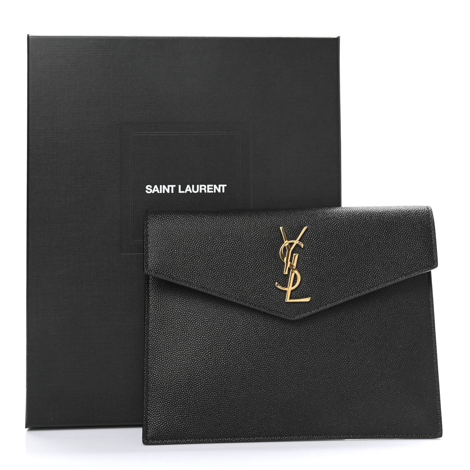 Saint Laurent Grain De Poudre Uptown Baby Pouch Black 7 of 7