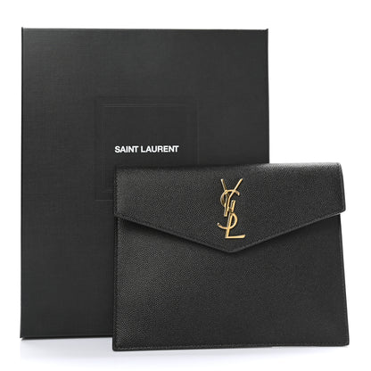 Saint Laurent Grain De Poudre Uptown Baby Pouch Black 7 of 7