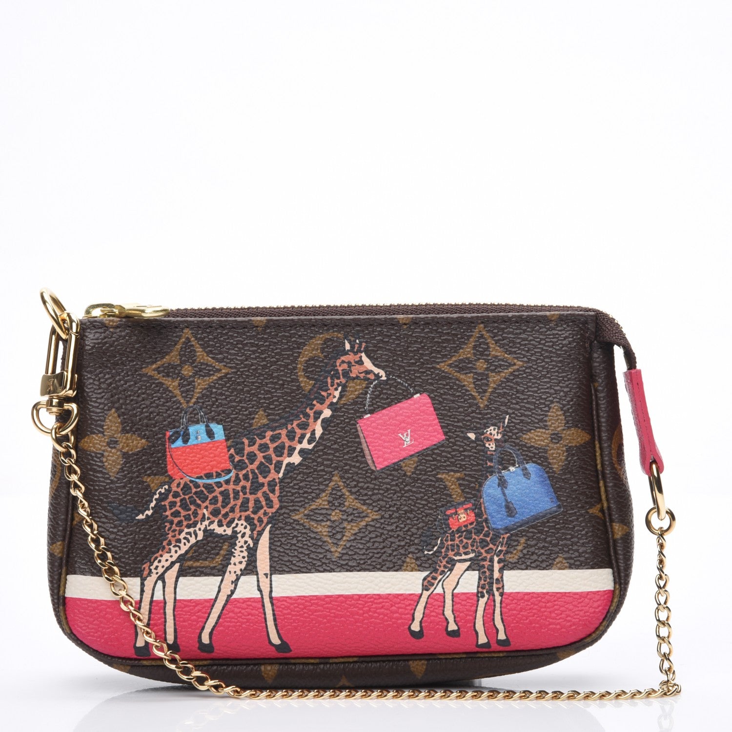 Louis Vuitton Monogram 2017 Christmas Animation Mini Pochette Accessories 1 of 6