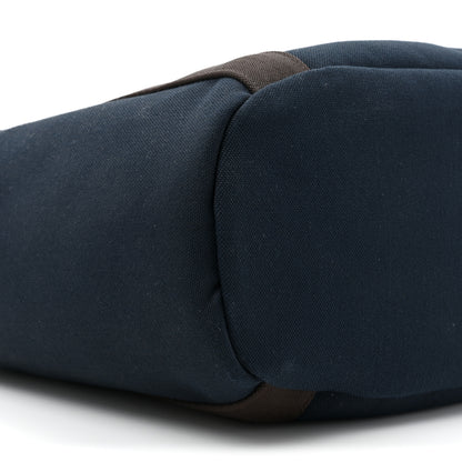 Hermes Canvas The Grooming Bag Bleu Navy Feu 9 of 12