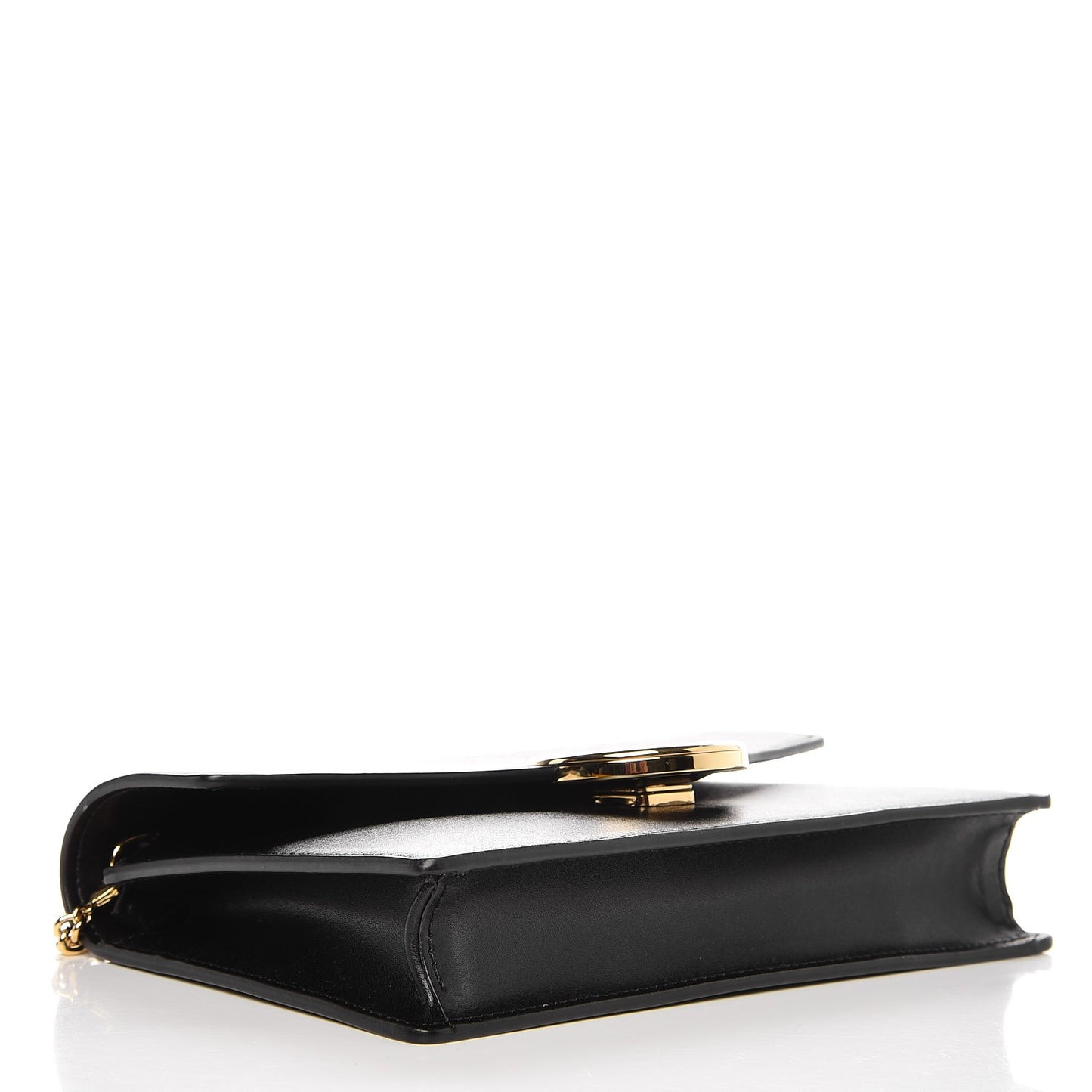 Vitello Liberty Lucido F is Fendi Medium Envelope Wallet on Chain Black