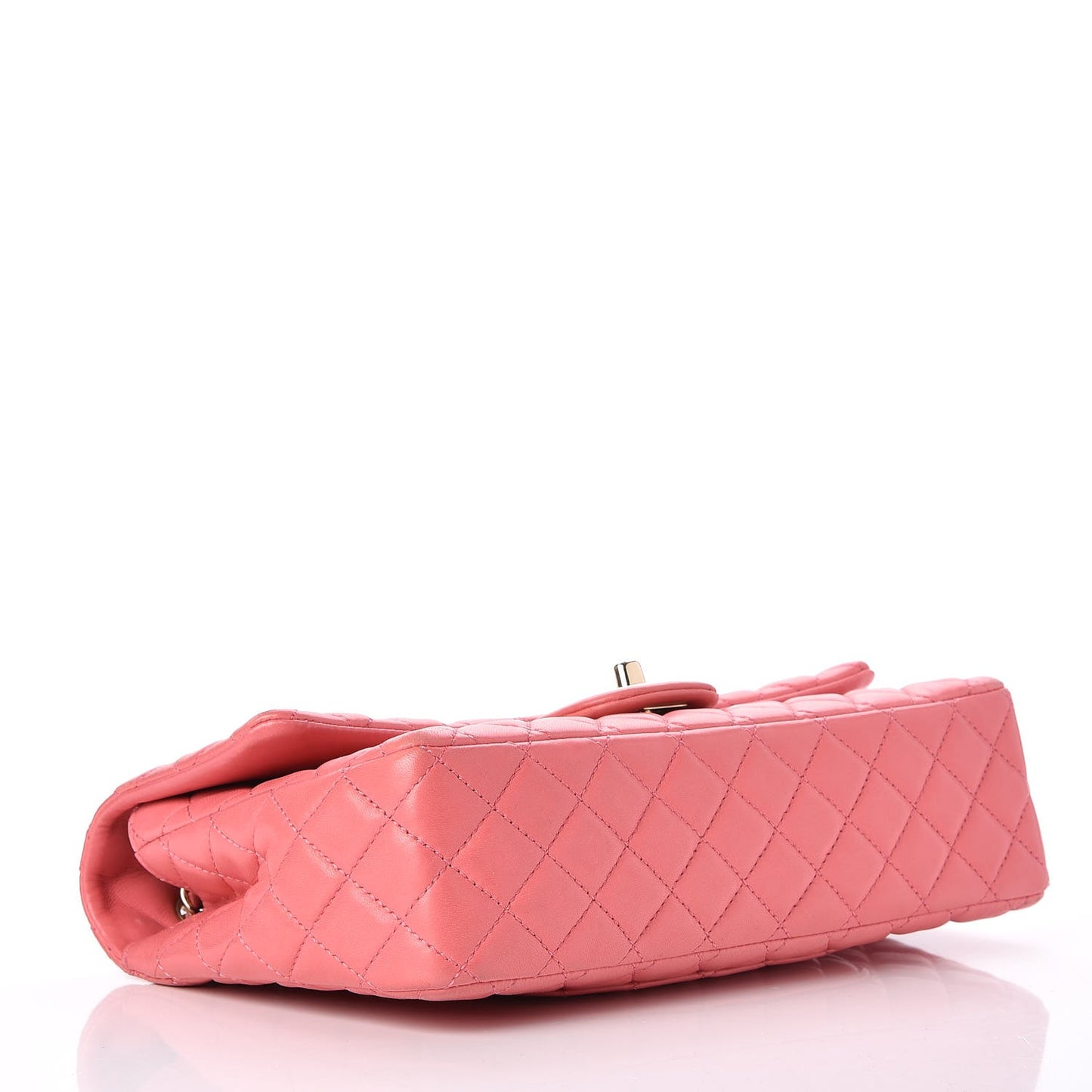 Lambskin Quilted Valentine Charms Medium Single Flap Pink