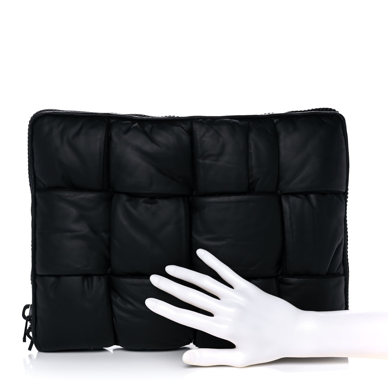 Bottega Veneta Calfskin Maxi Intrecciato Puffy Laptop Pouch Camping 2 of 9
