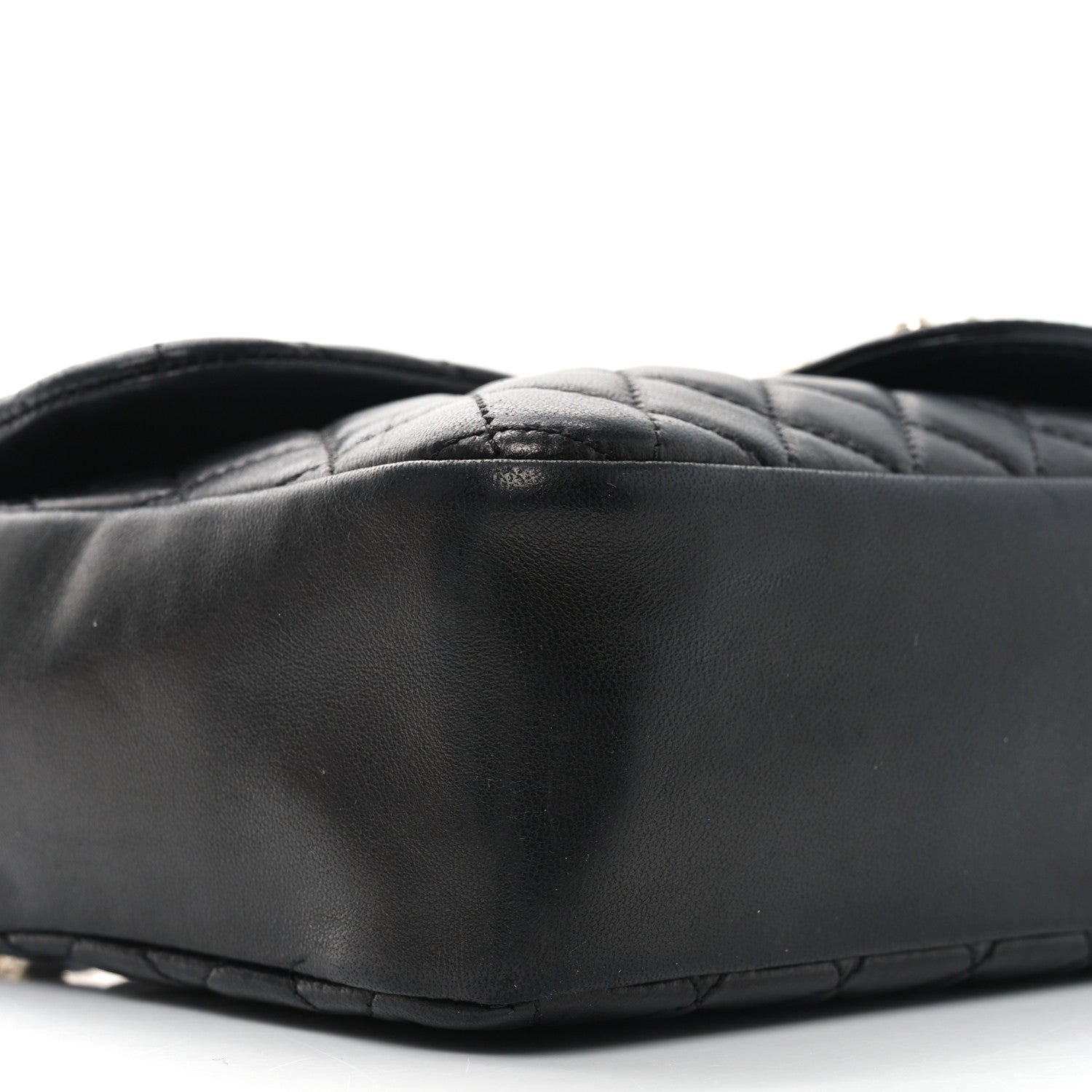 Chanel Lambskin Quilted Medium Westminster Pearl Flap Black 9 of 10