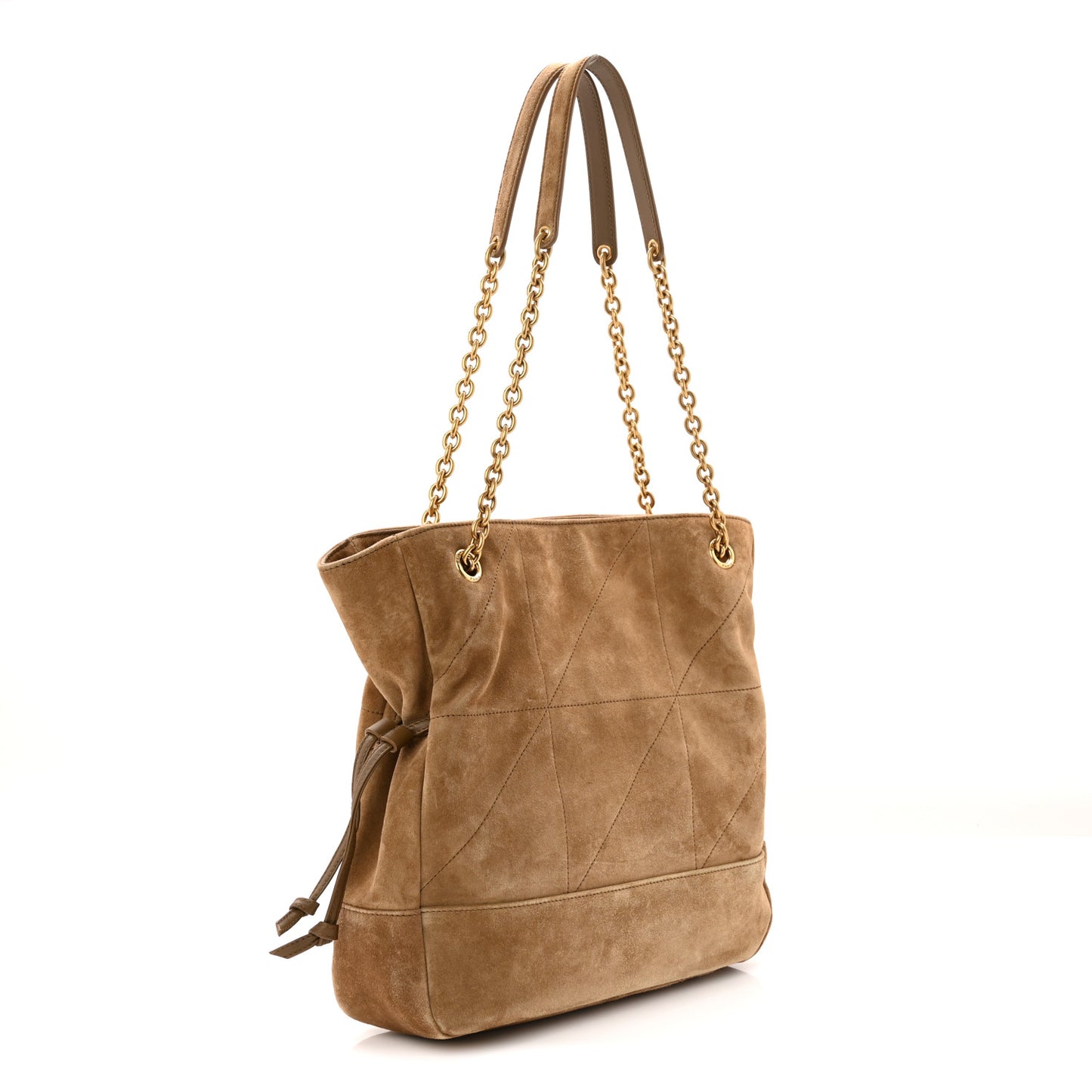 Suede Small Jamie Shopping Tote Golden Leaf