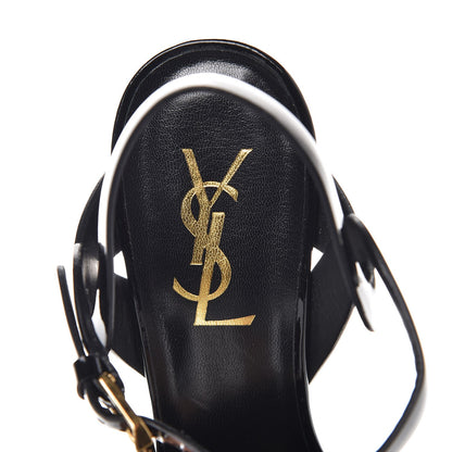 Saint Laurent Patent Tribute 105 Platform Sandals 36 Black 8 of 9