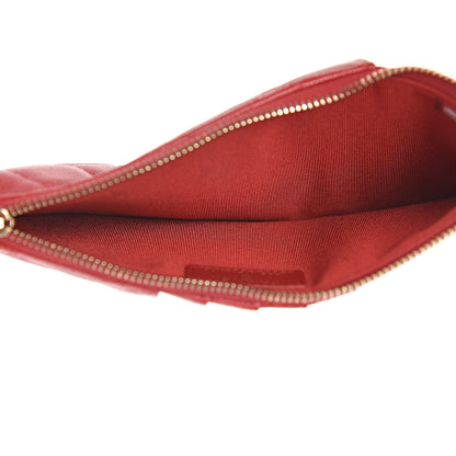 Chanel Caviar Quilted Classic iPhone Pouch Red 5 of 8