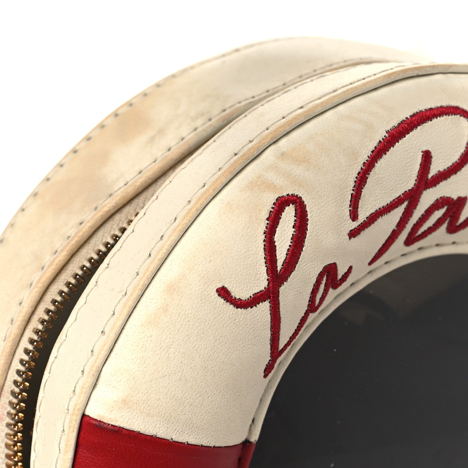 Chanel Lambskin Coco Lifesaver Round Bag Red White 11 of 13