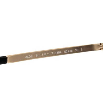 Chanel Acetate Metal Logo Square Sunglasses 71545A Black Gold 5 of 7