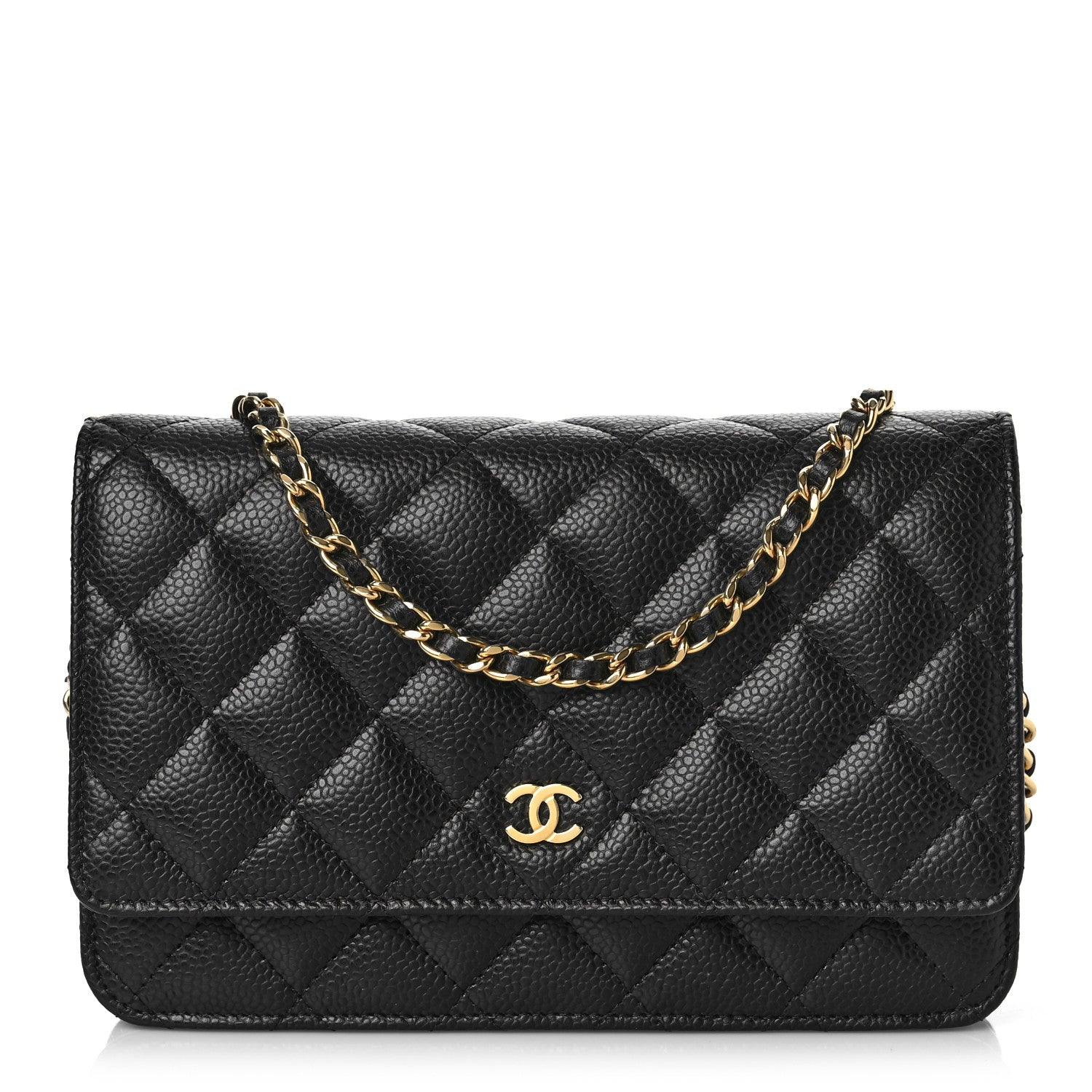 Chanel Caviar Quilted Wallet On Chain WOC Black 1 of 10