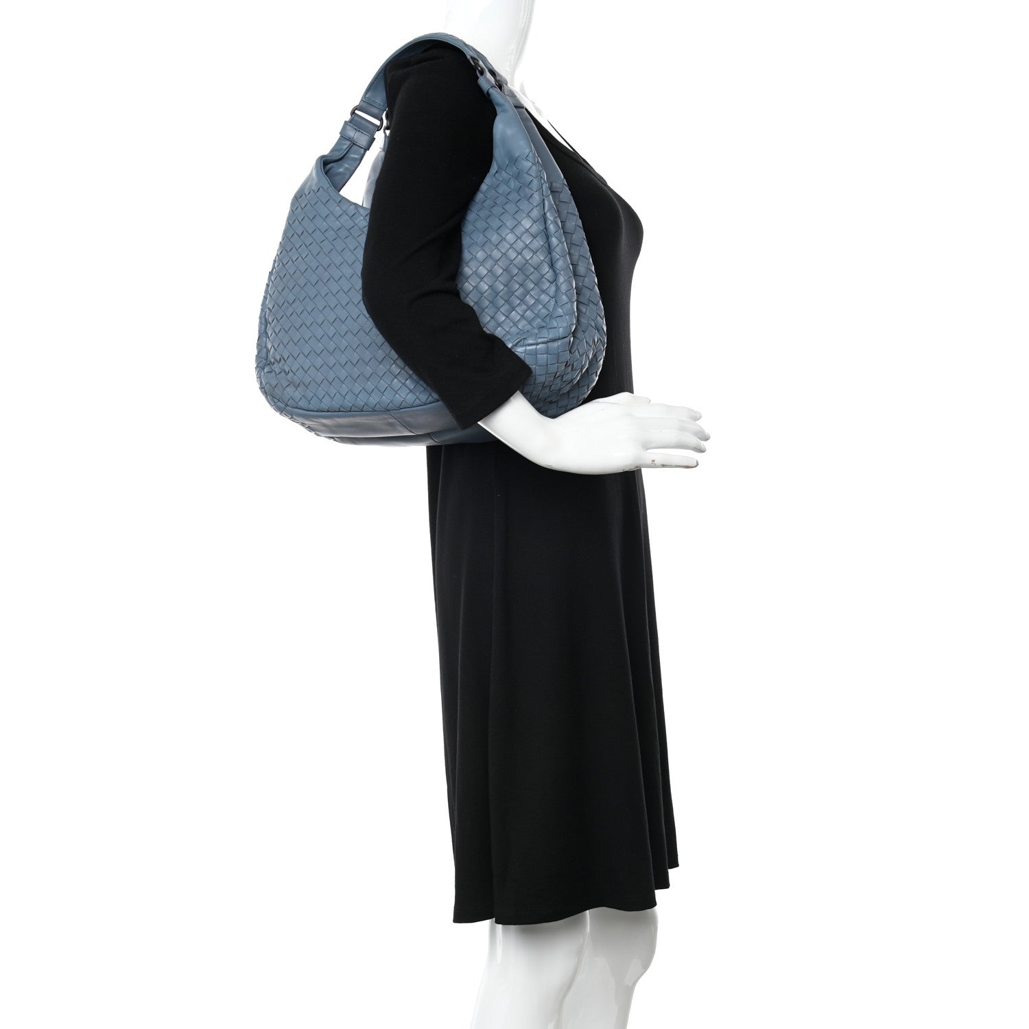 Bottega Veneta Nappa Intrecciato Medium Campana Hobo Blue 2 of 11
