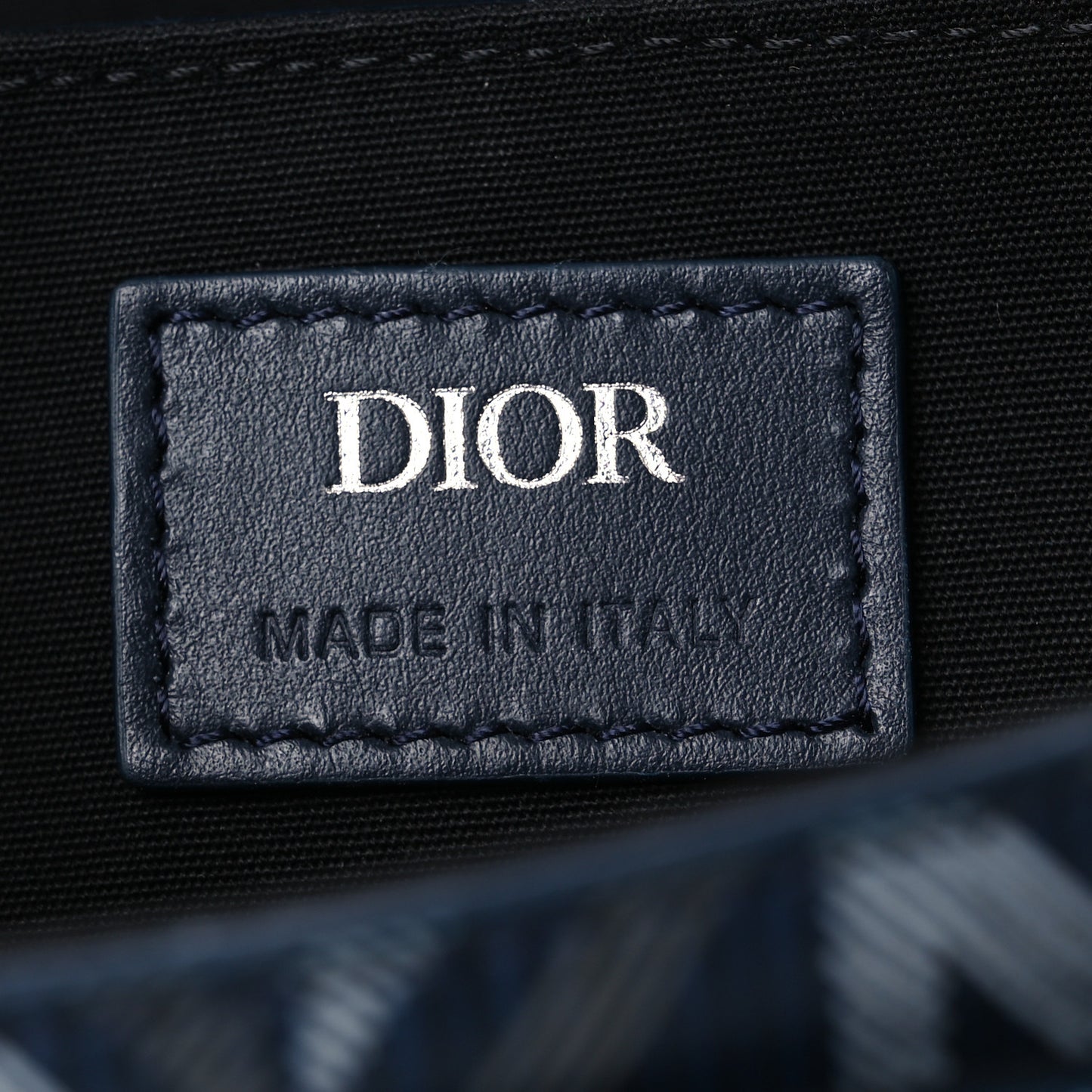 Coated Canvas CD Diamond Mini Hit The Road Bag Navy Blue