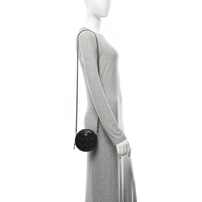 Chanel Calfskin Round Clutch With Chain Black 2 of 10