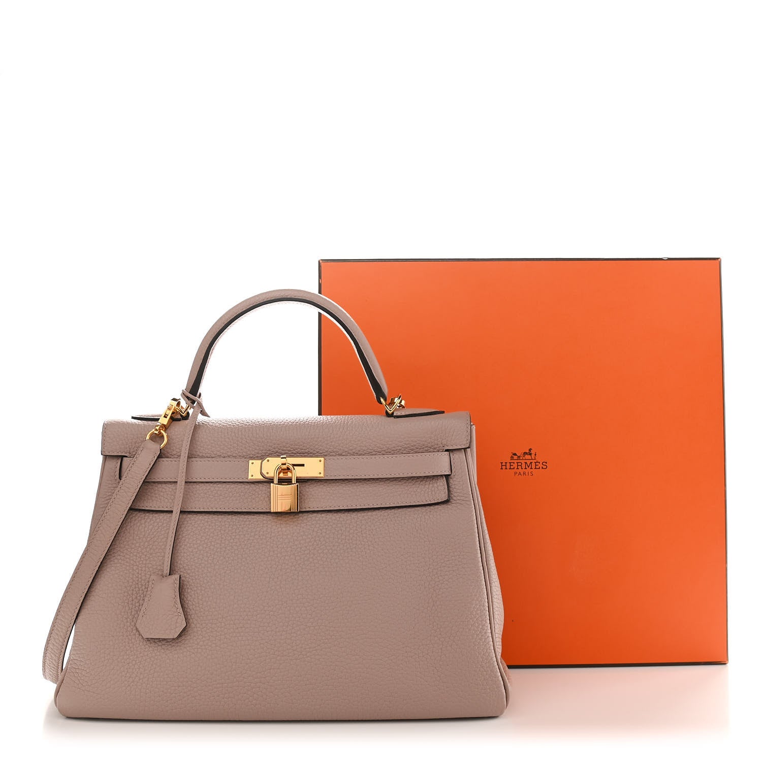 Hermes Taurillon Clemence Kelly Retourne 32 Glycine 11 of 12
