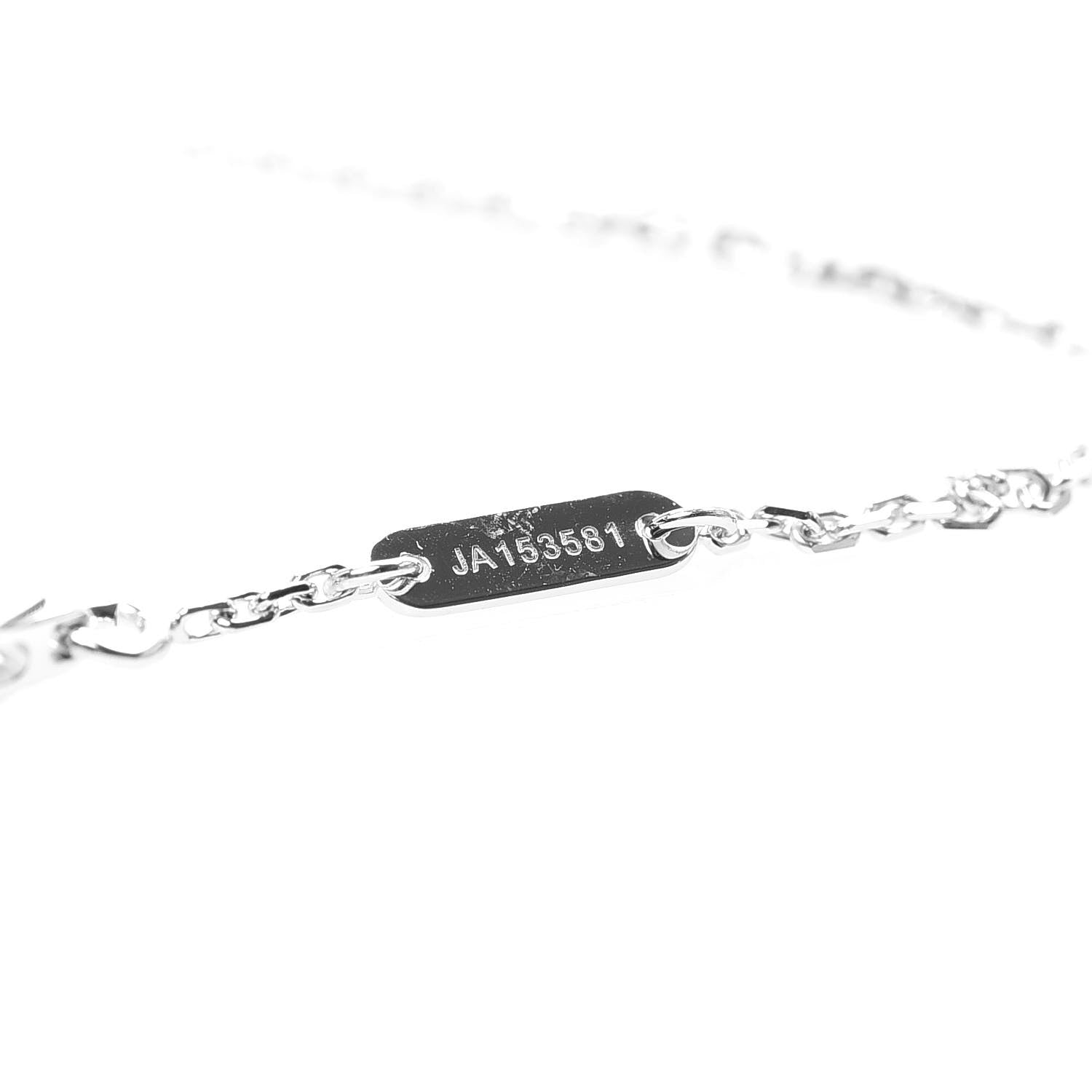 Van Cleef & Arpels 18K White Gold Diamond Sweet Alhambra Bracelet 5 of 9