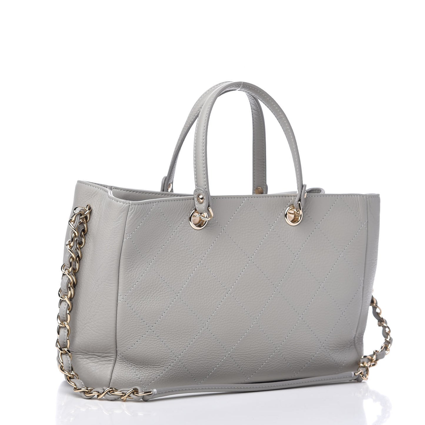 Bullskin Stitched Small Shopping Bag Grey