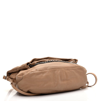 Jimmy Choo Lambskin Biker Large Hobo Beige 4 of 11