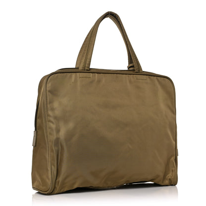 Prada Tessuto Nylon Shopping Tote Green 3 of 12