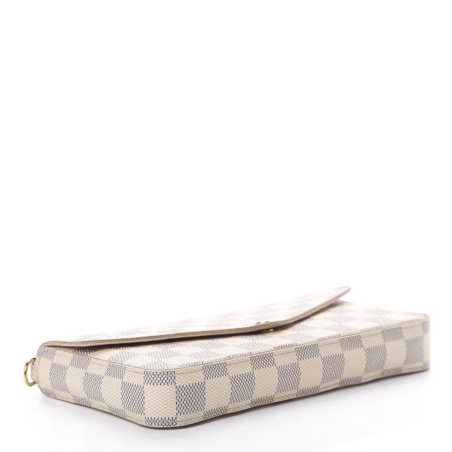 Louis Vuitton Damier Azur Pochette Felicie Chain Wallet Rose Ballerine 4 of 15