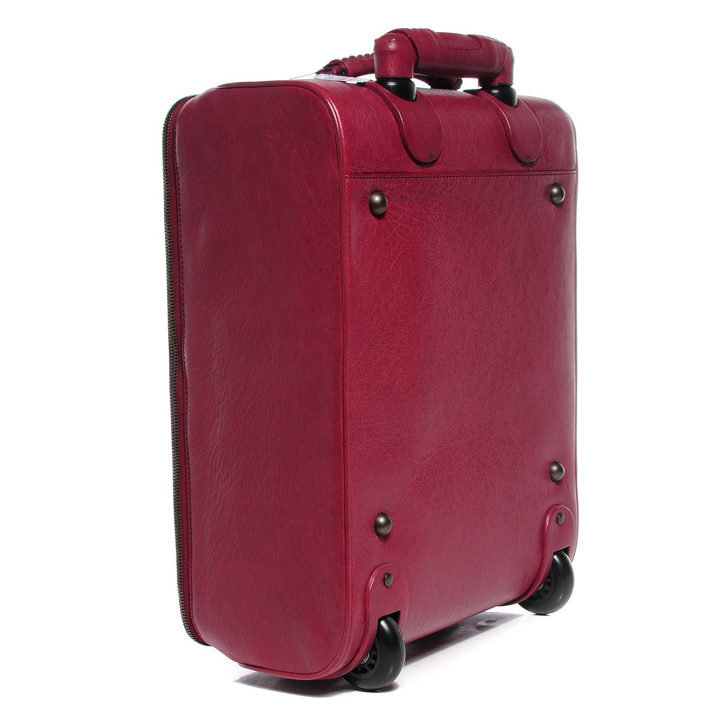 Agneau Classic Hardware Voyage Carry On Trolley Cassis