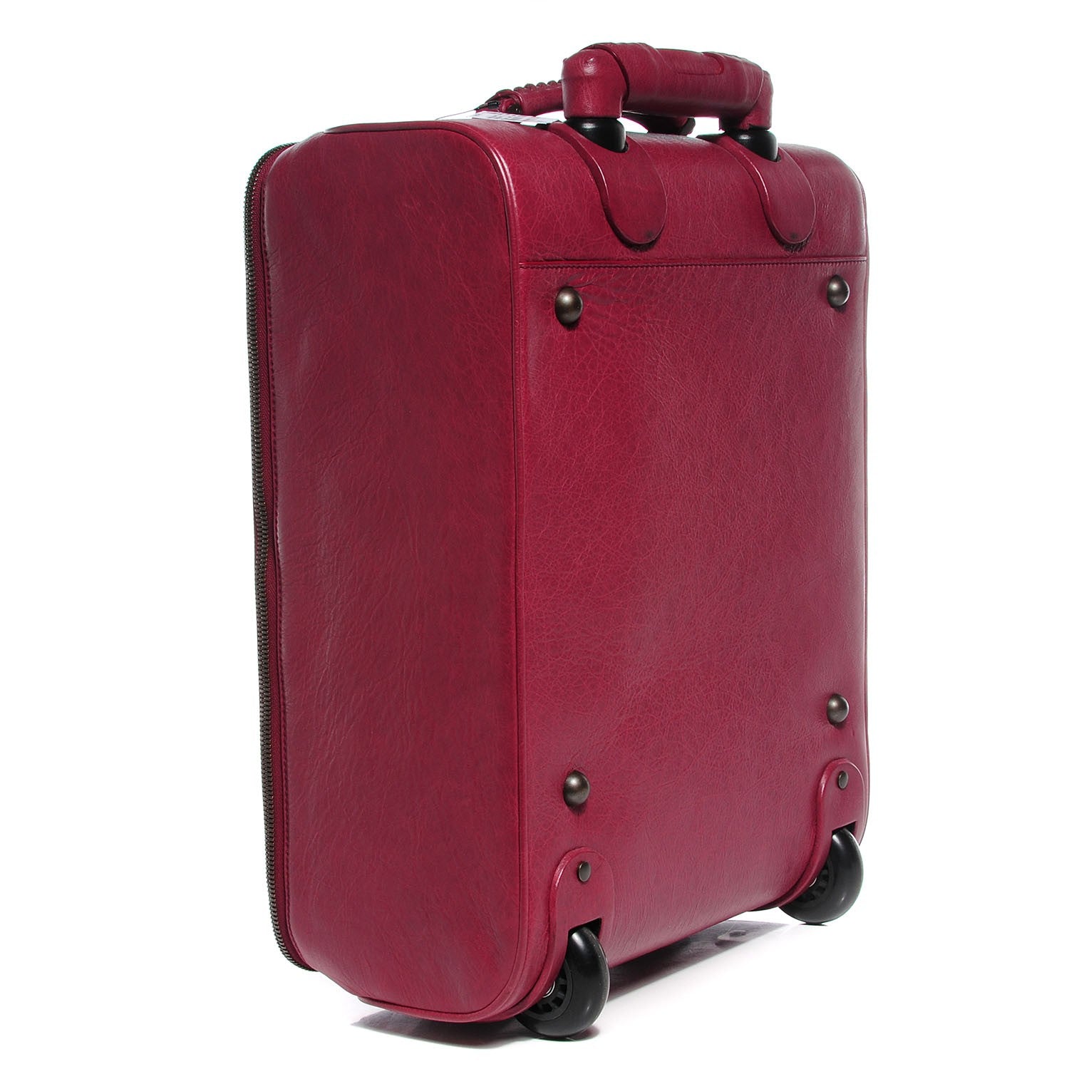 Balenciaga Agneau Classic Hardware Voyage Carry On Trolley Cassis 3 of 8