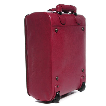 Balenciaga Agneau Classic Hardware Voyage Carry On Trolley Cassis 3 of 8